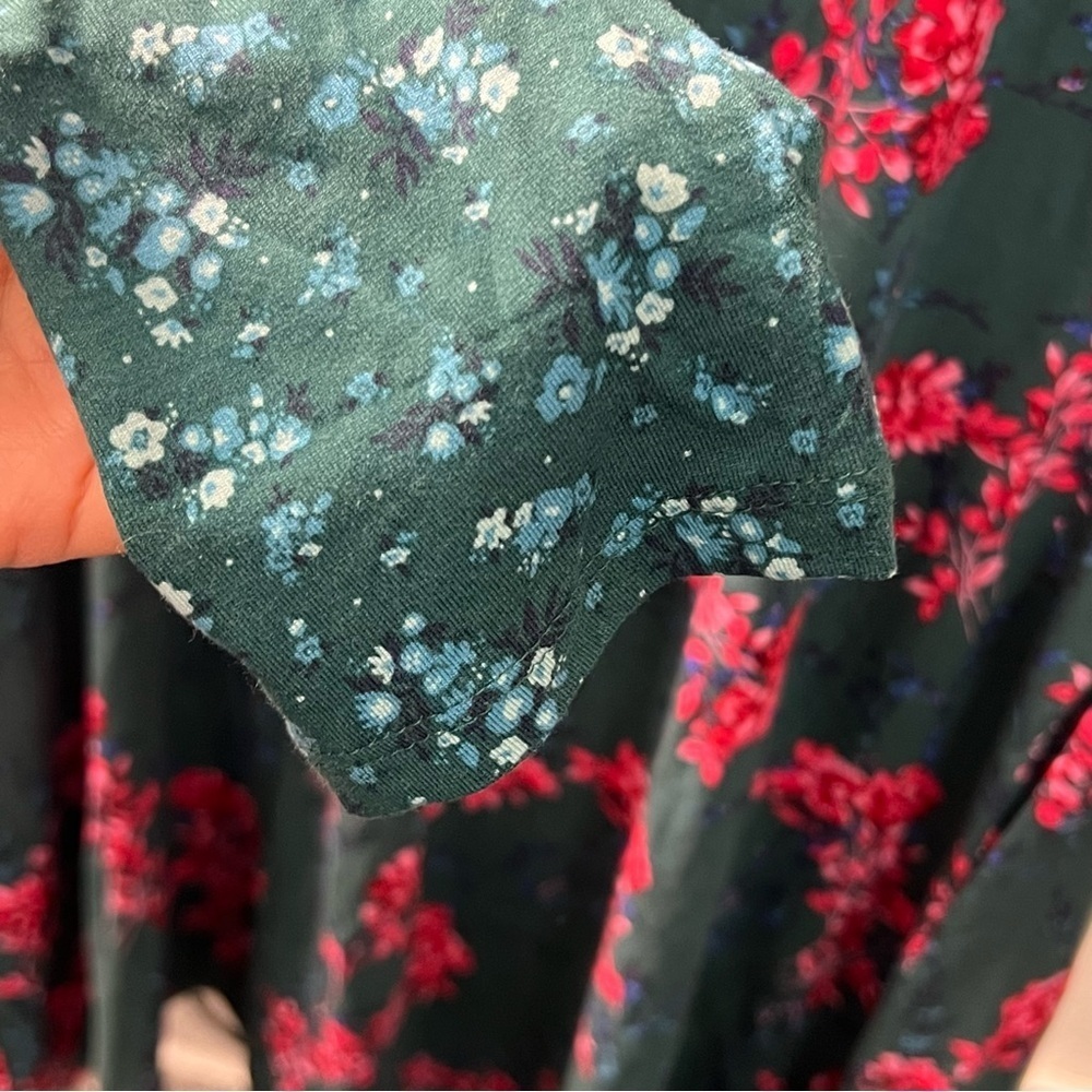 The Pioneer Woman Green Floral Knit Dress Size M - Picture 3 of 10